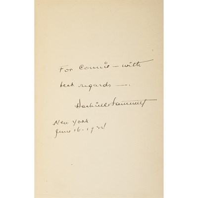 Lot 401 - HAMMETT, DASHIEL The Thin Man. New York: Knopf,...