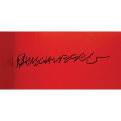 Lot 230 - RAUSCHENBERG, ROBERT Signed exhibition poster...