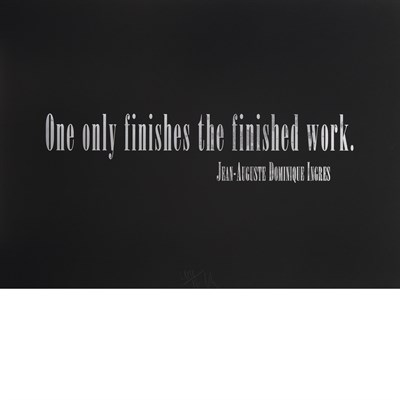 Lot 201 - Joseph Kosuth (b. 1945) TITLED QUOTATION (FOR...