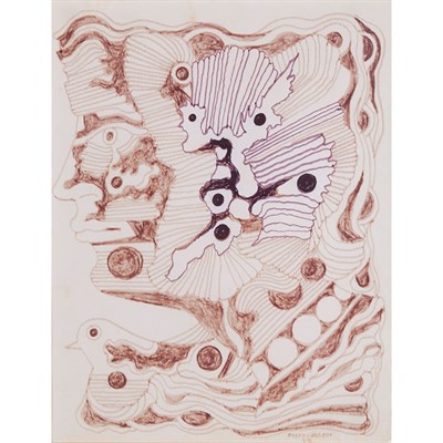 Lot 94 - Rene Portocarrero Cuban, 1912-1985 (i) Woman...