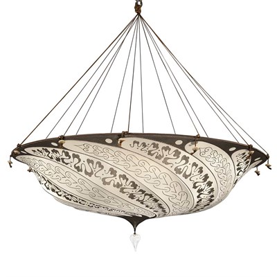 Lot 312 - Fortuny Italy, est. 1921 Chandelier Silk,...