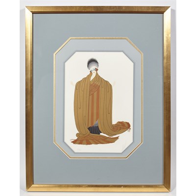 Lot 220 - Erte [FASHIONABLE LADIES] Two color...