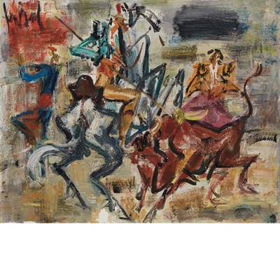 Lot 51 - Gen Paul French, 1895-1975 Corrida Signed Gen...