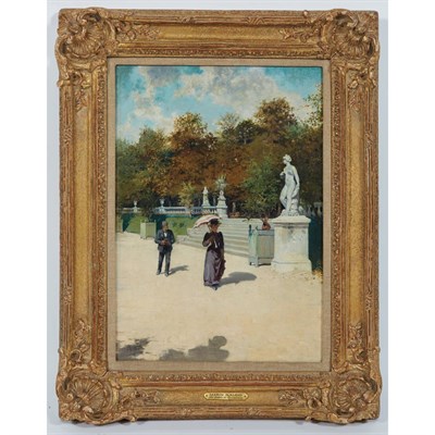 Lot 20 - Jose Marin-Baldo Spanish, 1826-1891 Au Jardin...
