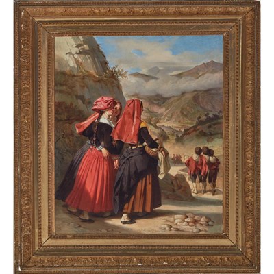 Lot 5 - Eugene Deveria French, 1808-1865 Ossaloises...
