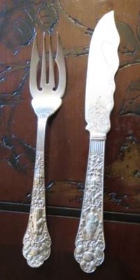 Lot 204 - Gorham Sterling Silver "Medici" Pattern Fish Service