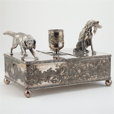 Lot 318 - American Silver Plated Novelty Humidor Of...