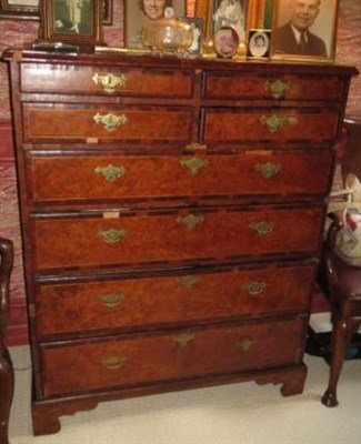 Lot 153 - George II Inlaid Walnut Chest of Drawers...