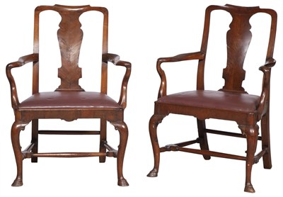 Lot 683 - Pair of George II Mahogany and Walnut Open...