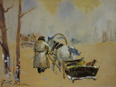Lot 42 - Julian Falat Polish, 1853-1929 Hunting in...
