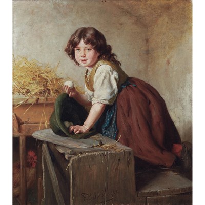 Lot 31 - Felix Schlesinger German, 1833-1910 Fresh Eggs...