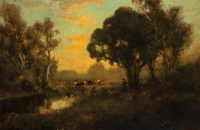 Lot 25 - William Keith American, 1838-1911 Evening...