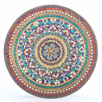 Lot 379 - Russian Silver Gilt and Plique-a-Jour Enamel...