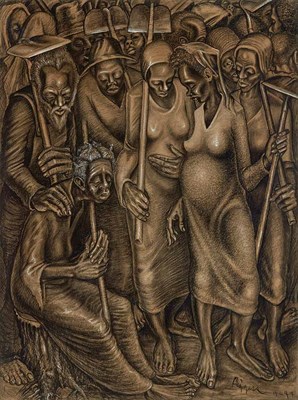 Lot 108 - John Anansa Thomas Biggers American, 1924-2001...