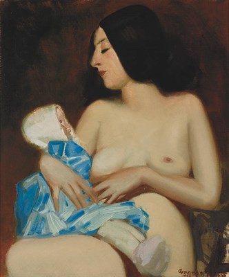 Lot 87 - George Benjamin Luks American, 1867-1933 Woman...