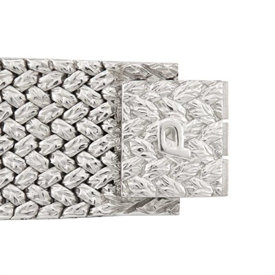 Lot 388 - White Gold and Opal Wristwatch, Piaget