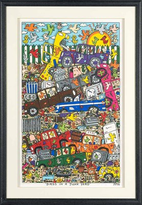 Lot 206 - James Rizzi BIRDS IN A JUNKYARD...