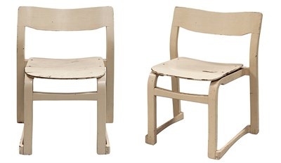 Lot 244 - Pair of Erich Dieckmann Painted Wood Chairs...