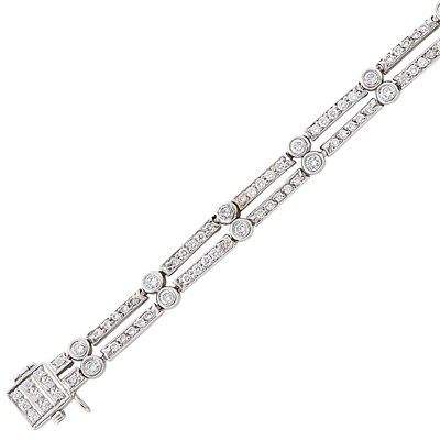 Lot 187 - Platinum and Diamond Bracelet, Grando
