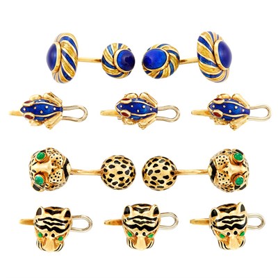 Lot 370 - Group of Gentleman's Jewelry, David Webb
