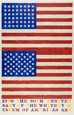 Lot 180 - Jasper Johns (b. 1930) TWO FLAGS (WHITNEY...