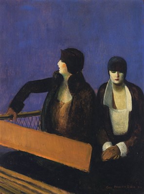 Lot 74 - Guy Pene du Bois American, 1884-1958 Bus Top...