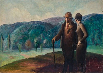 Lot 75 - Guy Pene du Bois American, 1884-1958 Les...