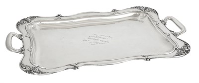 Lot 191 - Tiffany & Co. Sterling Silver Two-Handled Tray...