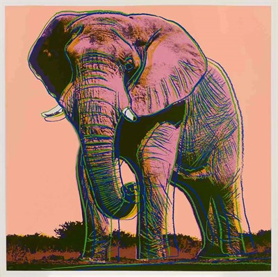 Lot 240 - Andy Warhol AFRICAN ELEPHANT (F./S. II.293)...