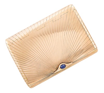 Lot 714 - Fabergé Gold Cigarette Case Workmaster's mark...