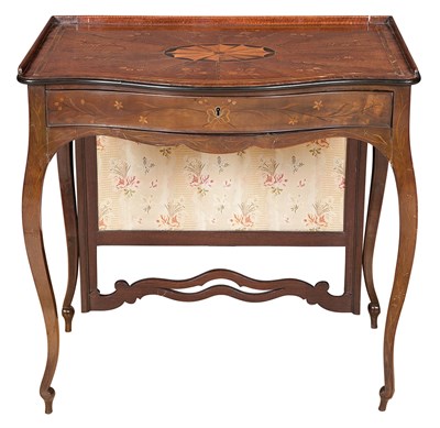 Lot 234 - George III Mahogany, Satinwood and Tulipwood...