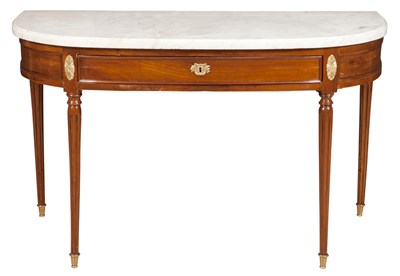 Lot 337 - Louis XVI Gilt-Metal Mounted Mahogany Side...