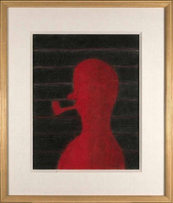 Lot 228 - Rufino Tamayo HOMBRE CON PIPA (P. 267) Color...