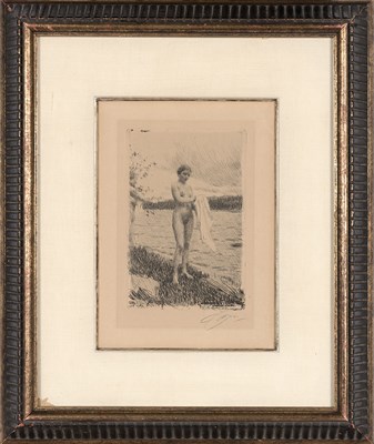 Lot 249 - Anders Zorn (1860-1920) DAL RIVER (ASPLUND 284;...