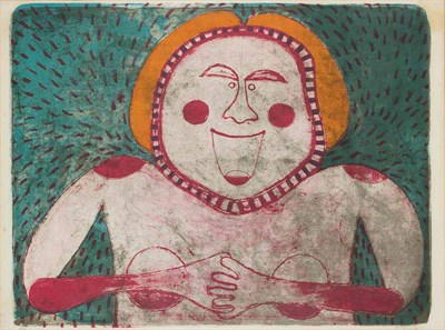 Lot 227 - Rufino Tamayo MUJER SOURIANTE (P. 123) Color...
