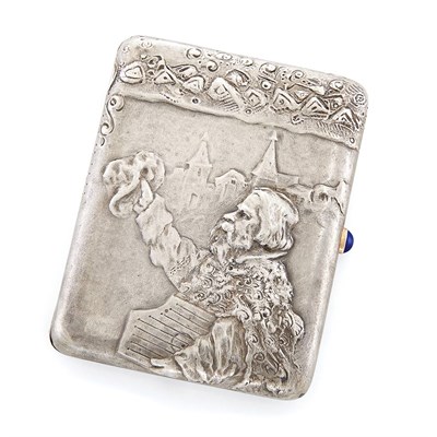 Lot 699 - Fabergé Silver Cigarette Case Moscow,...