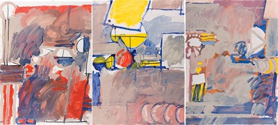 Lot 152 - Joe Stefanelli American, b. 1921 (i) Red Note,...