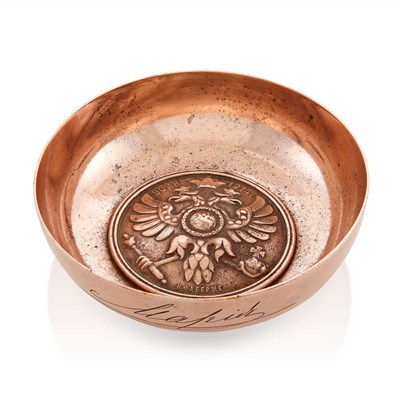 Lot 716 - Fabergé Copper War Bowl 1914 Circular, the...