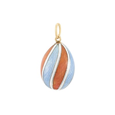 Lot 726 - Fabergé Gold, Silver and Guilloché Enamel...