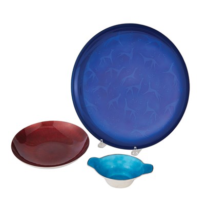Lot 265 - Two David Andersen Sterling Silver and Enamel...
