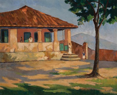 Lot 38 - Milton Dacosta Brazilian, 1915-1988 House with...