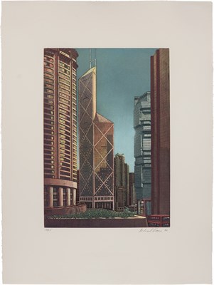 Lot 94 - Richard Haas HONG KONG VIEW, BANK OF CHINA...
