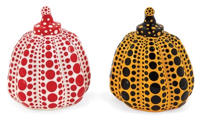 Lot 65 - Yayoi Kusama Japanese, b. 1929 Pumpkins (pair),...