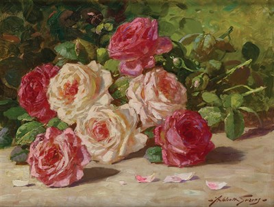 Lot 66 - Abbott Fuller Graves American, 1859-1936 Roses...