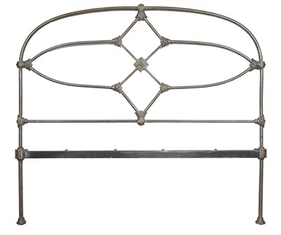 Lot 249 - Two Polished Metal Bedsteads Height of larger...