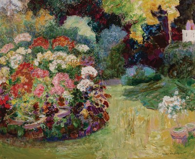 Lot 43 - Victor Leon Charreton French, 1864-1936 Garden...