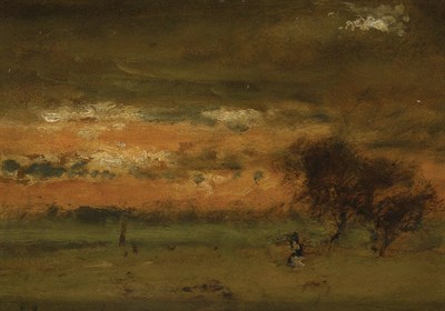 Lot 13 - George Inness American, 1825-1994 Sunset,...