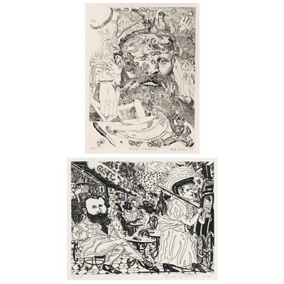 Lot 88 - Red Grooms MANET/ROMANCE; CAFE MANET Two etchings