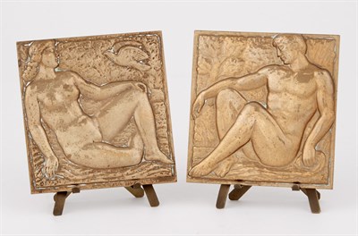 Lot 494 - Pair of Art Deco Style Gilt-Bronze Miniature...