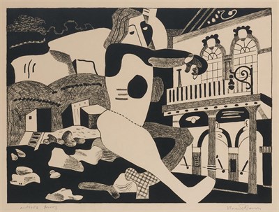 Lot 51 - Stuart Davis THEATRE ON THE BEACH Lithograph